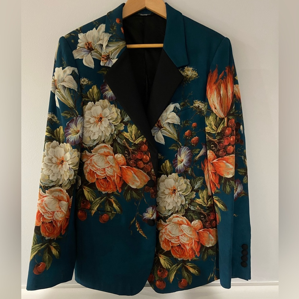 Dolce & Gabbana floral runway blazer size IT 46